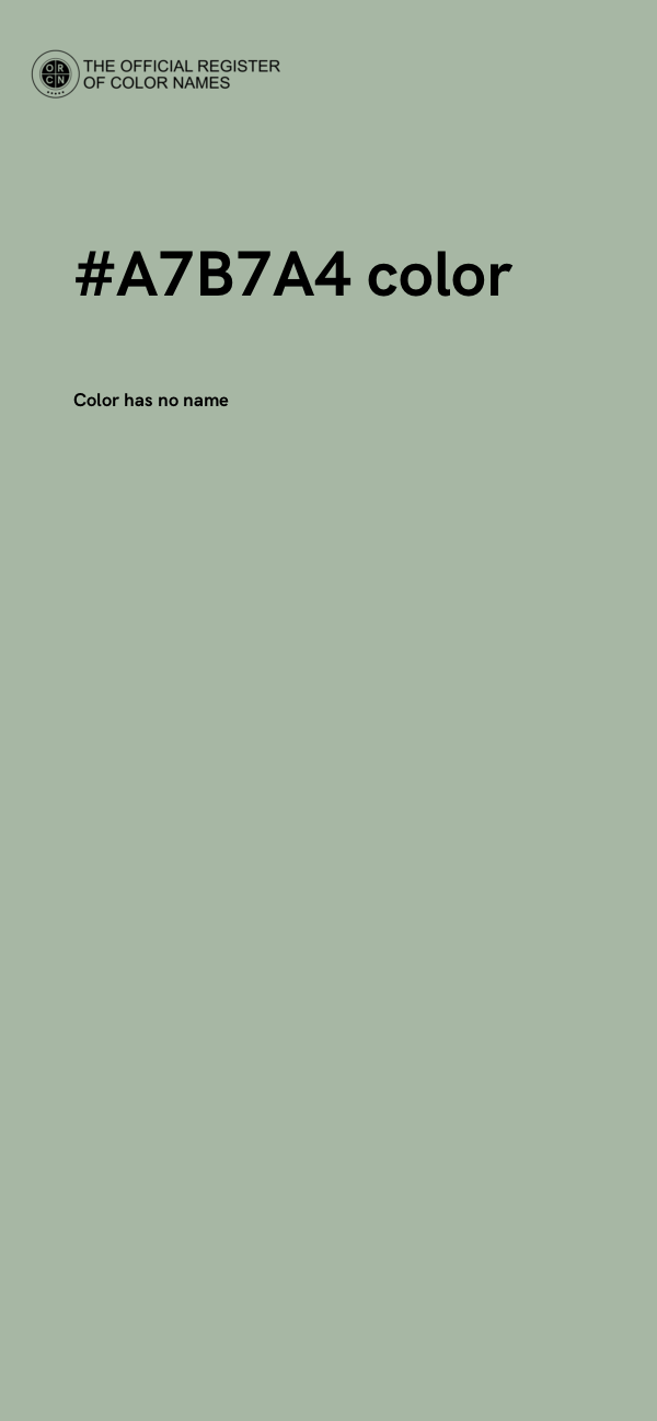 #A7B7A4 color image