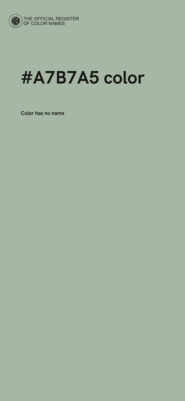 #A7B7A5 color image