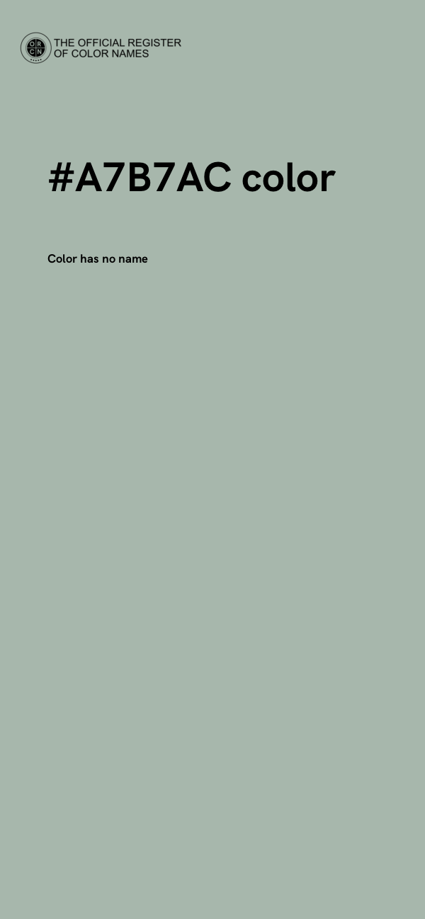 #A7B7AC color image