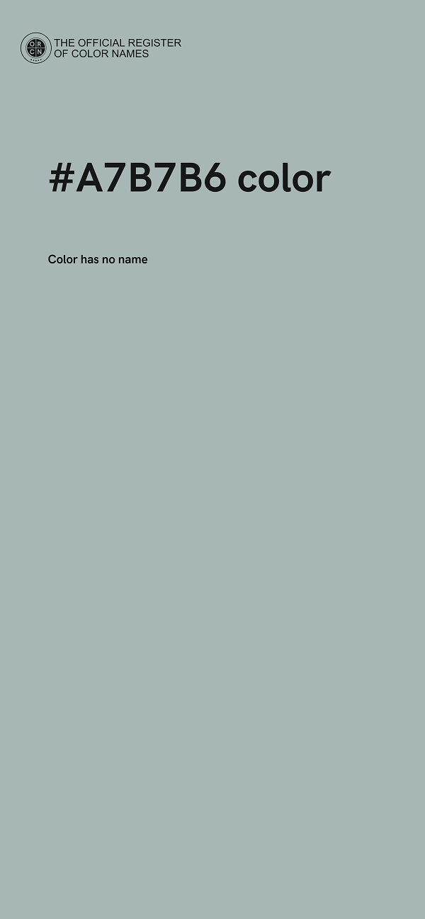 #A7B7B6 color image