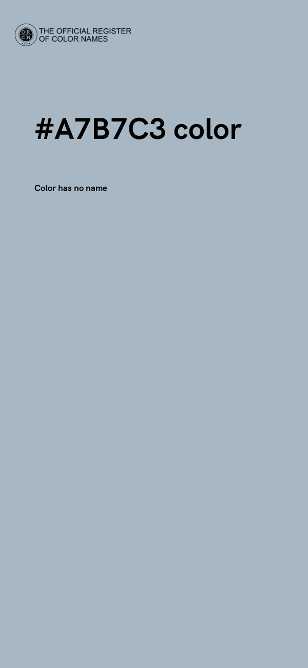 #A7B7C3 color image