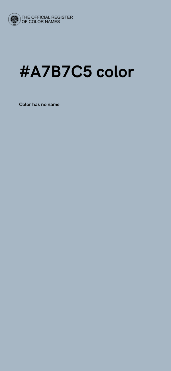 #A7B7C5 color image