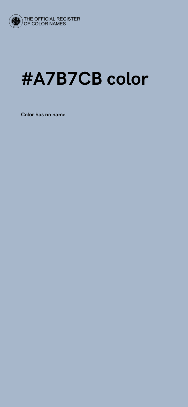 #A7B7CB color image