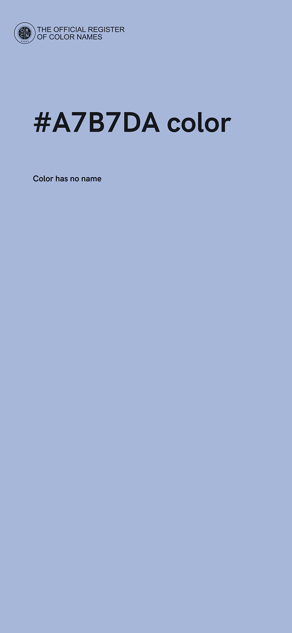 #A7B7DA color image