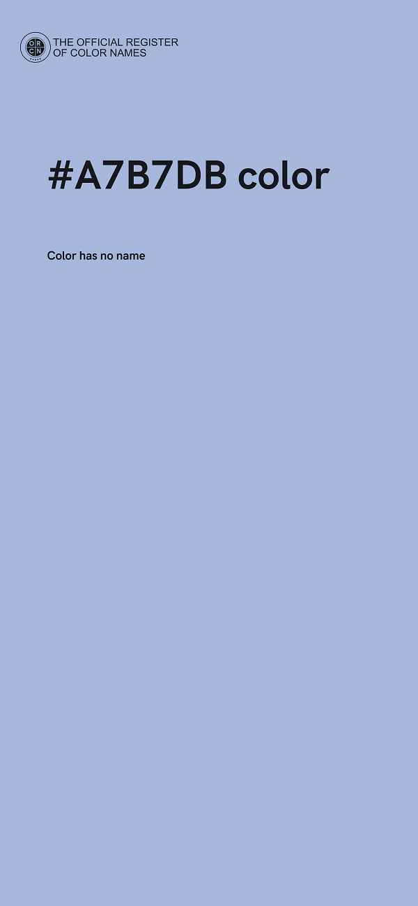 #A7B7DB color image