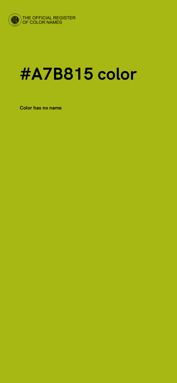 #A7B815 color image