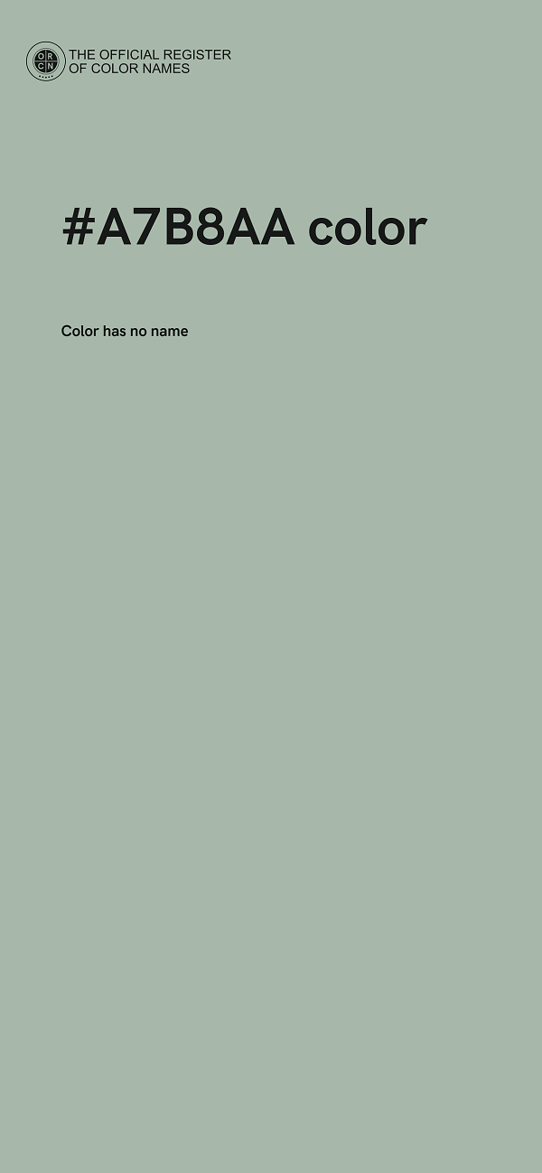 #A7B8AA color image