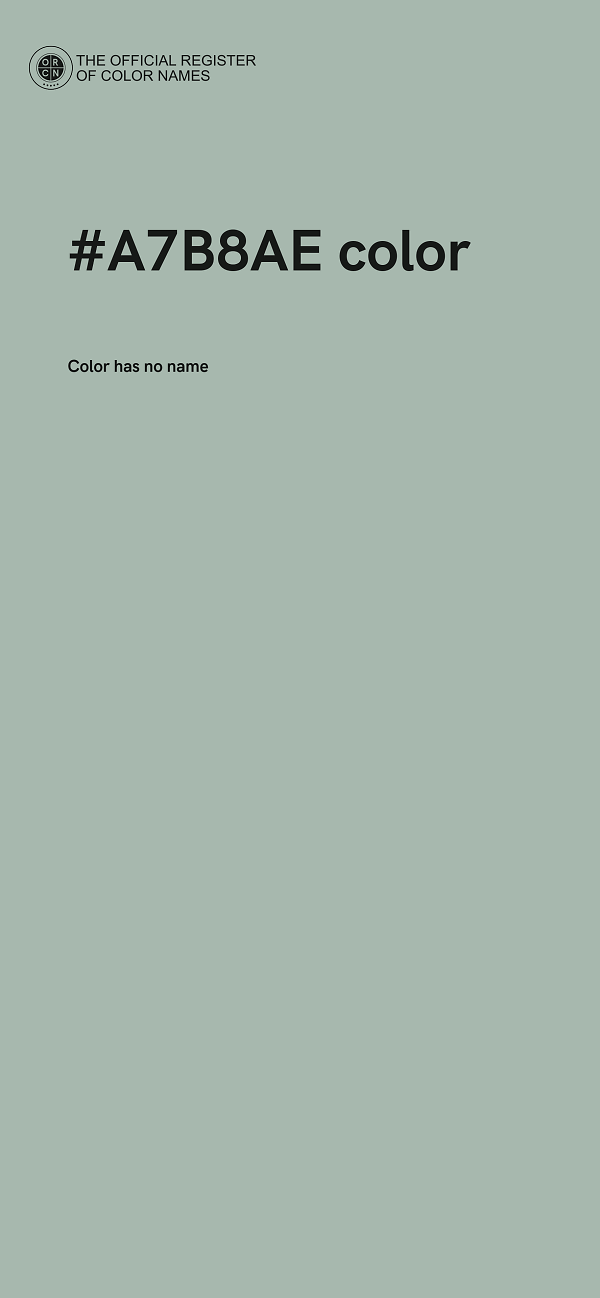 #A7B8AE color image