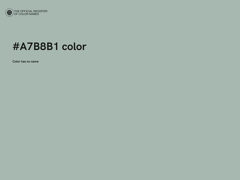 #A7B8B1 color image