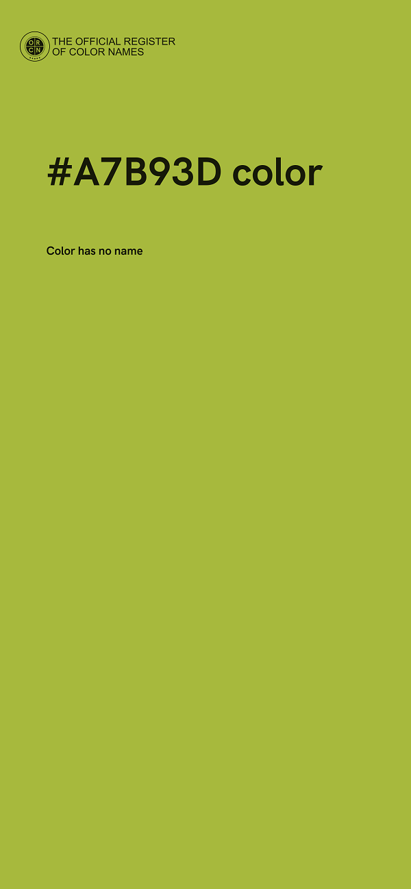 #A7B93D color image