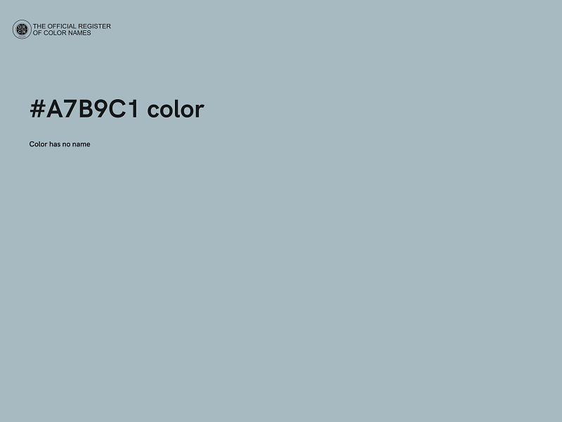 #A7B9C1 color image