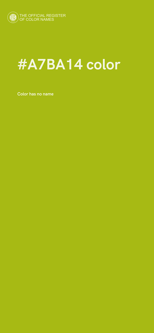 #A7BA14 color image