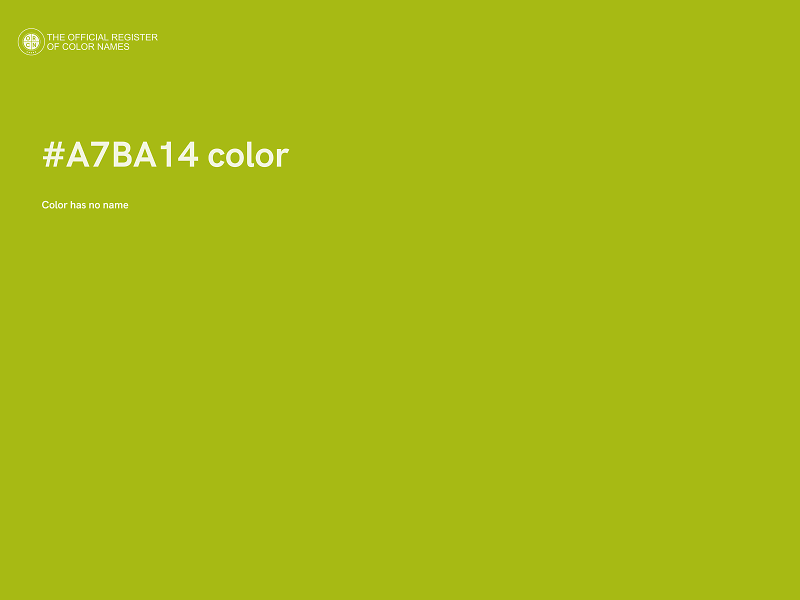 #A7BA14 color image