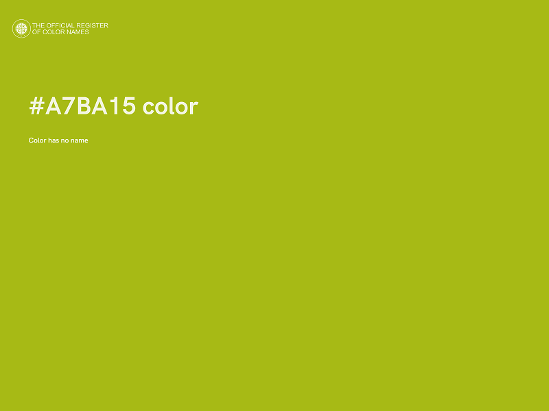 #A7BA15 color image