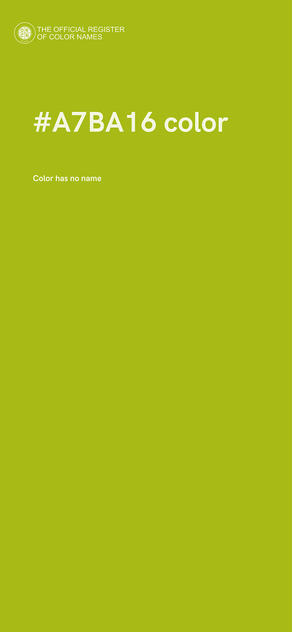 #A7BA16 color image