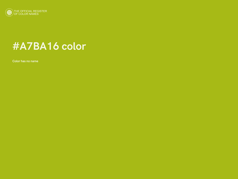 #A7BA16 color image