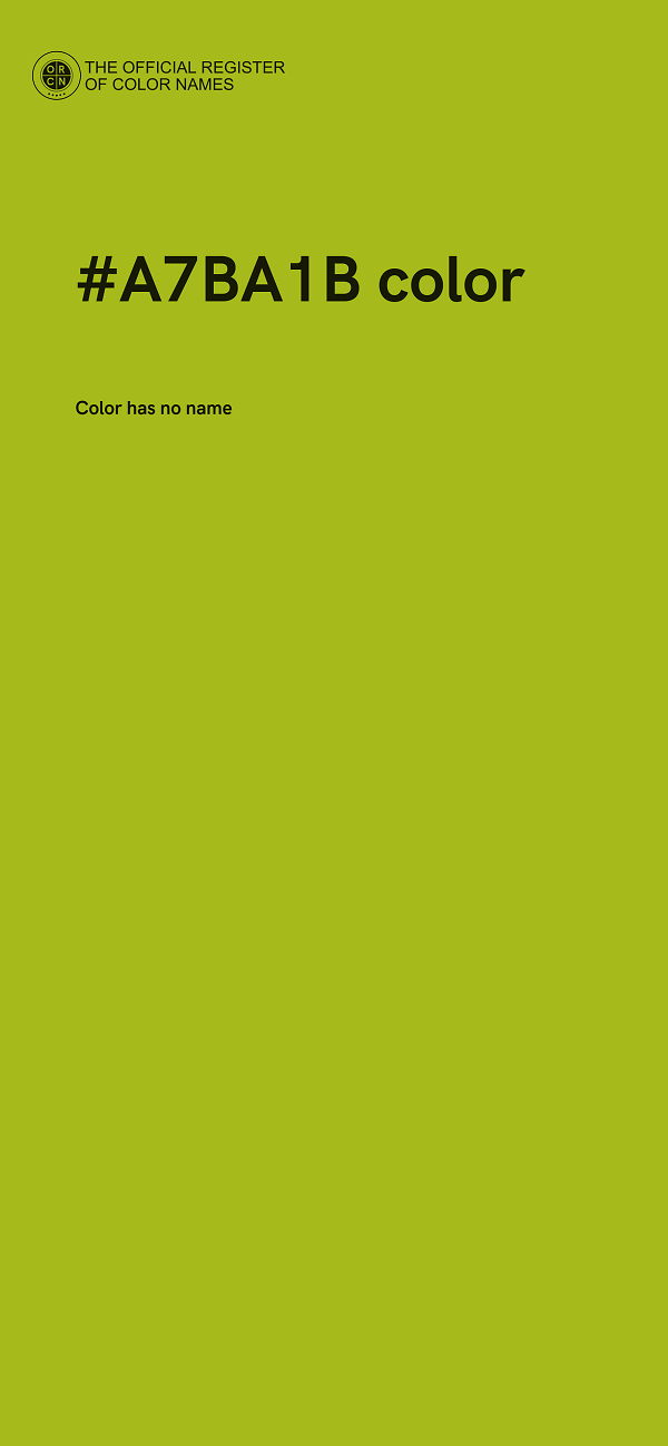 #A7BA1B color image
