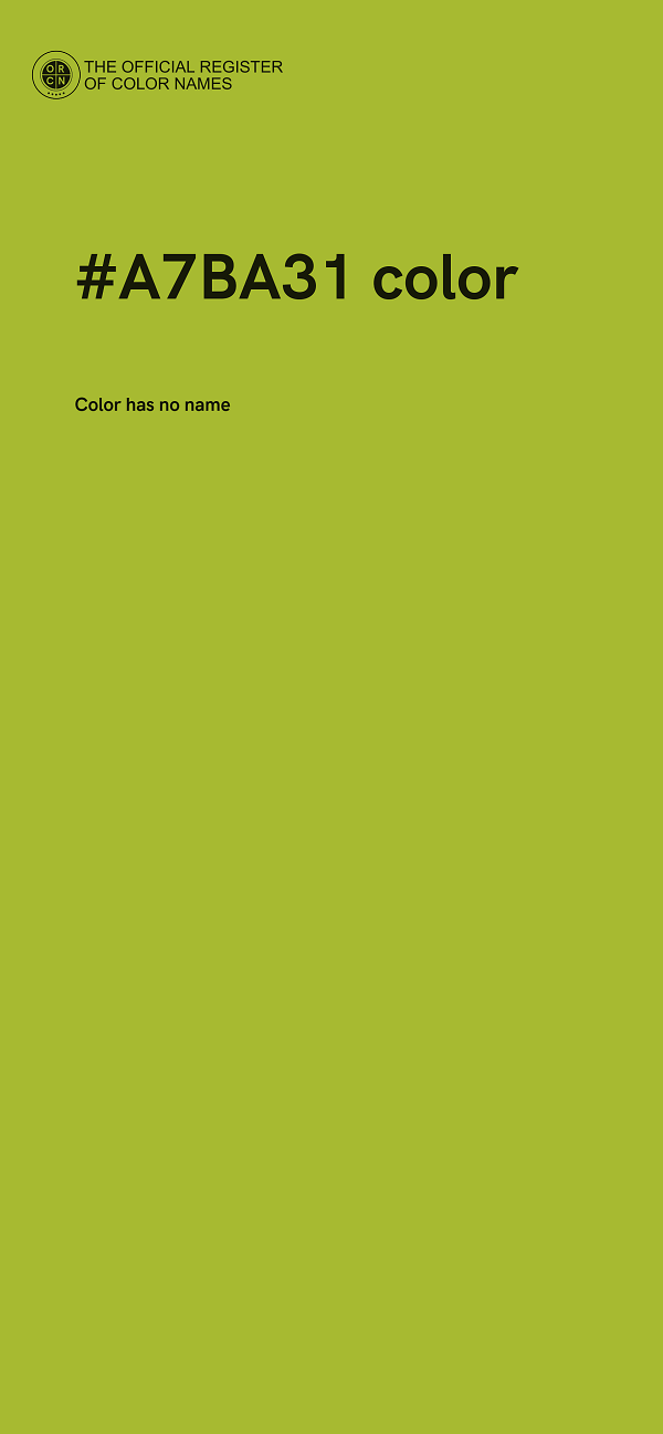 #A7BA31 color image