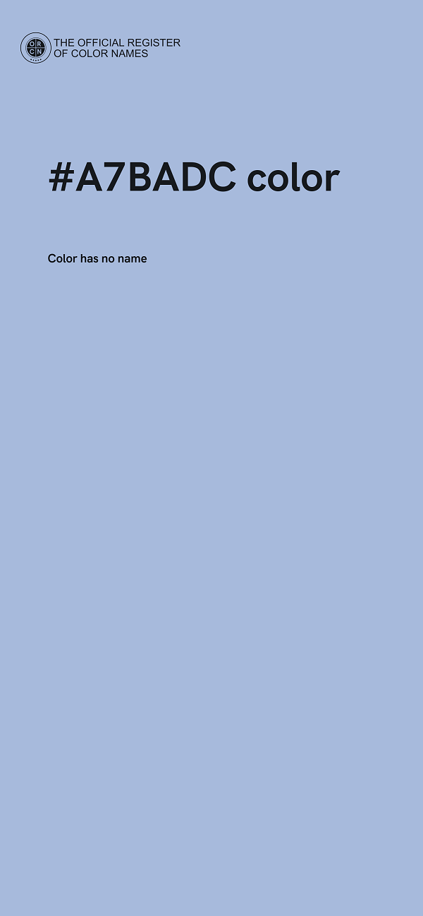 #A7BADC color image