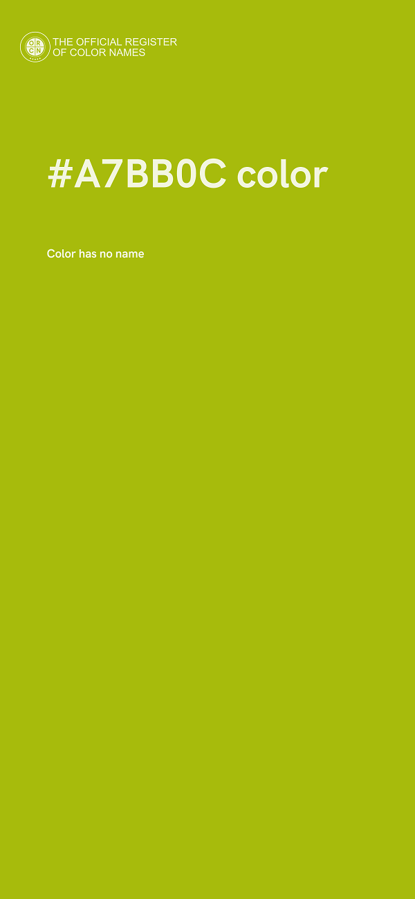 #A7BB0C color image