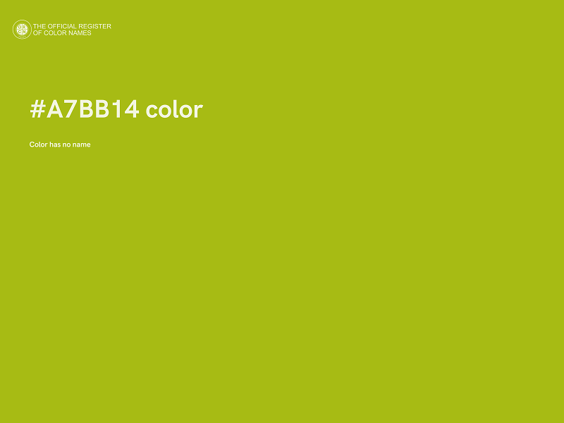 #A7BB14 color image