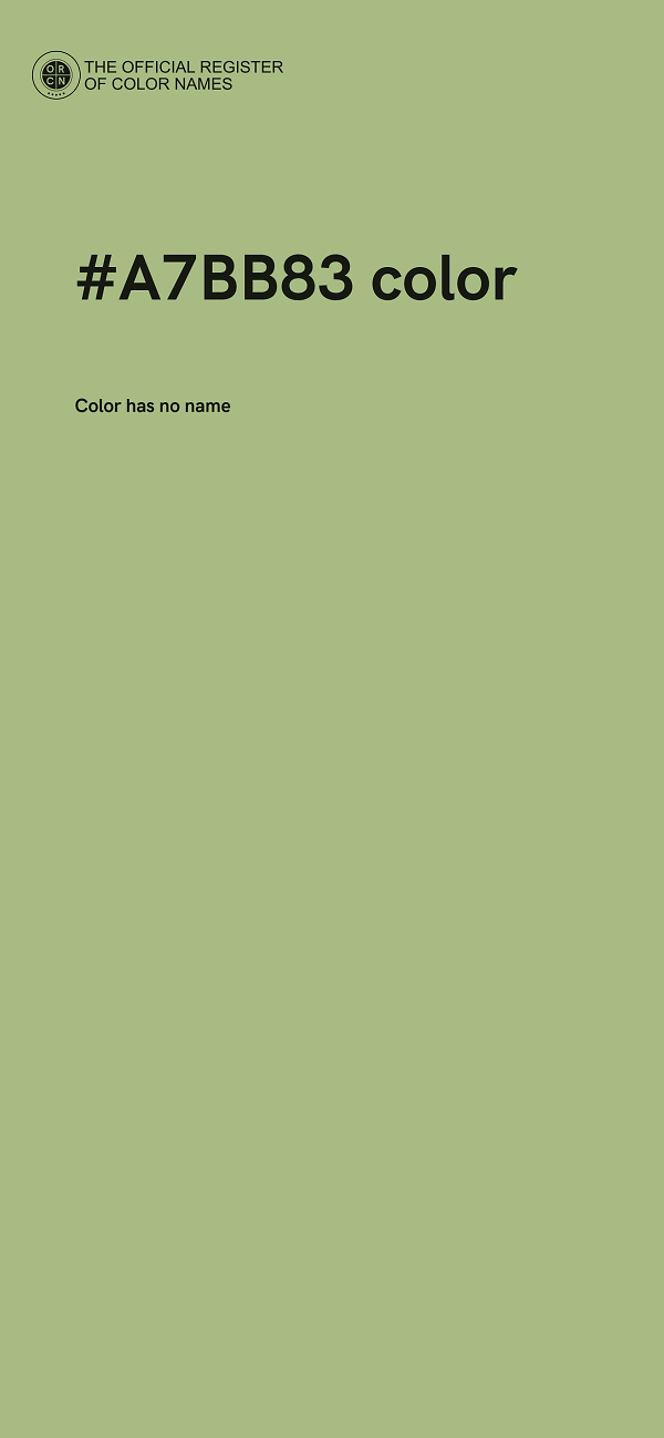 #A7BB83 color image