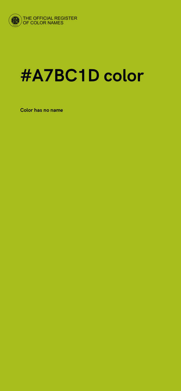 #A7BC1D color image