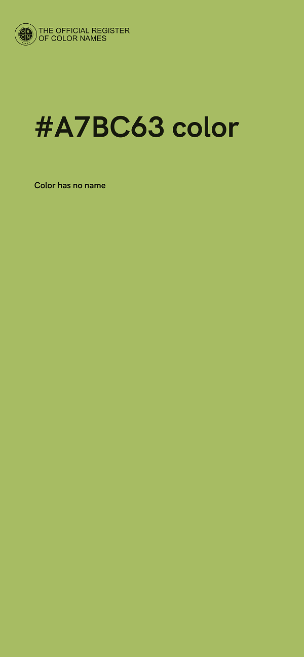 #A7BC63 color image