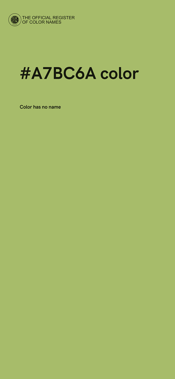 #A7BC6A color image