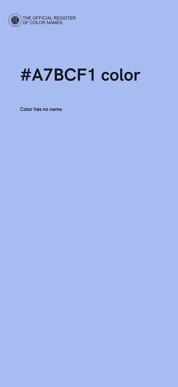 #A7BCF1 color image