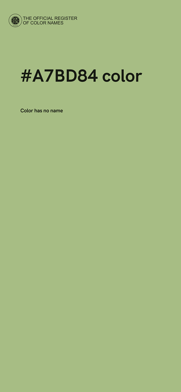 #A7BD84 color image