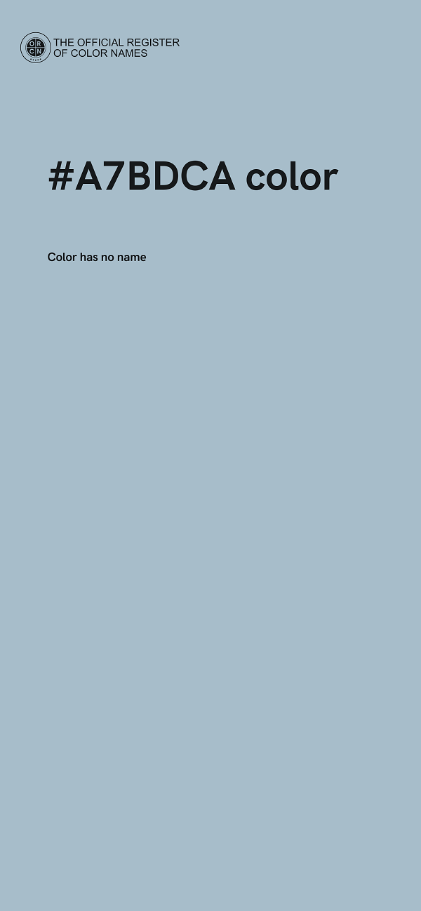 #A7BDCA color image