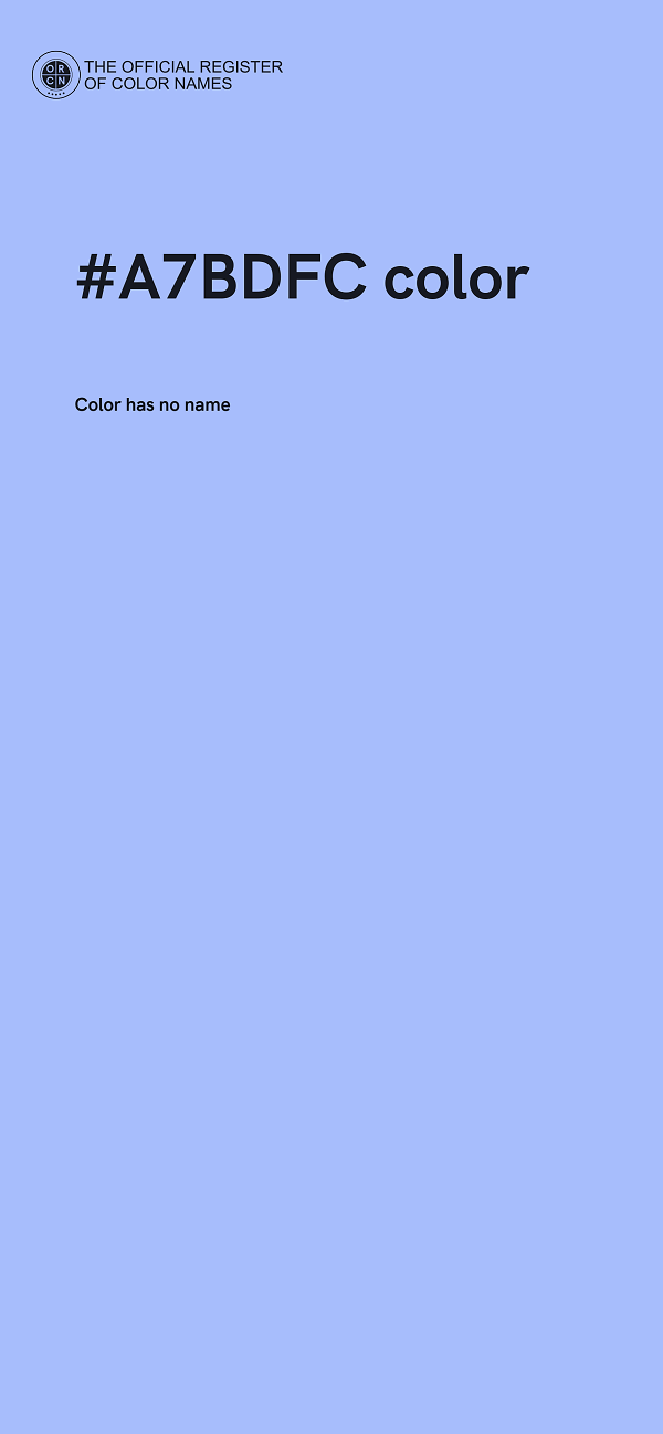 #A7BDFC color image