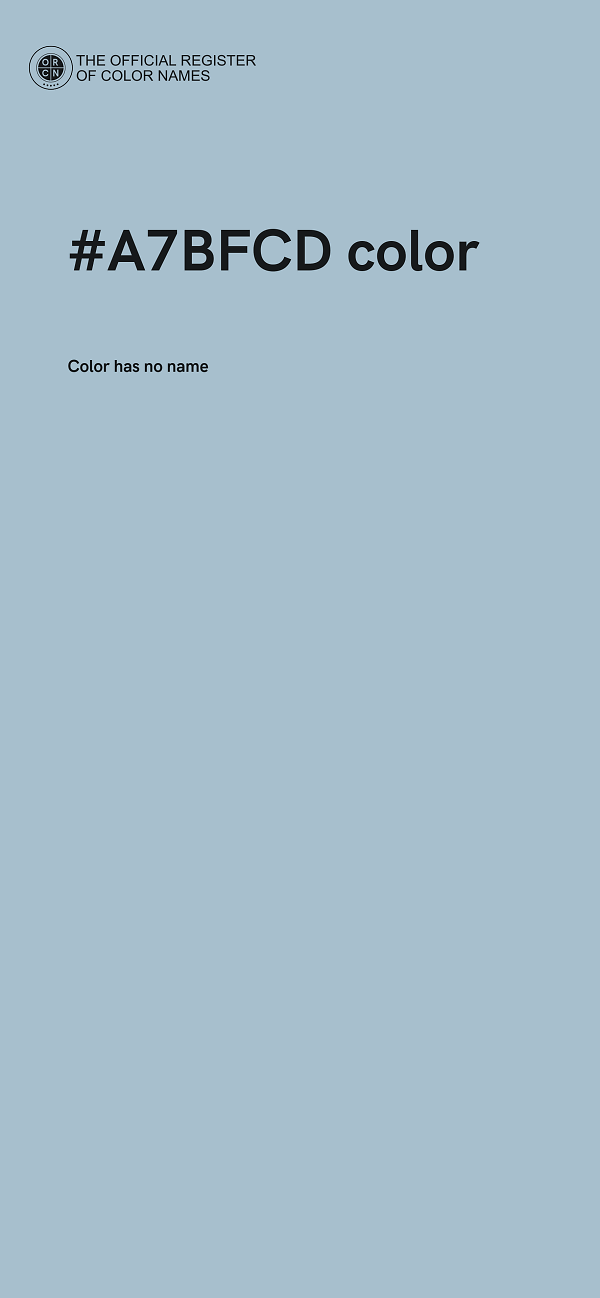 #A7BFCD color image