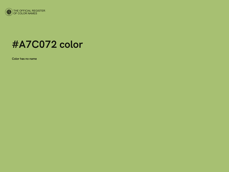 #A7C072 color image