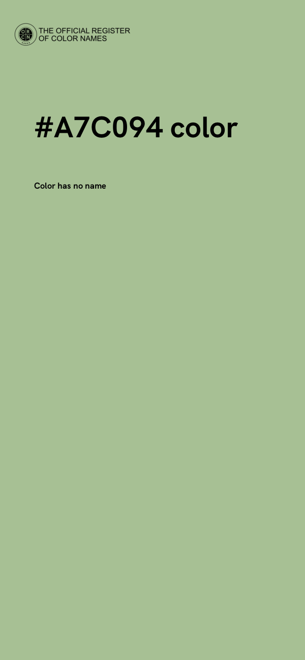 #A7C094 color image