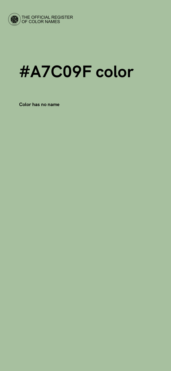 #A7C09F color image