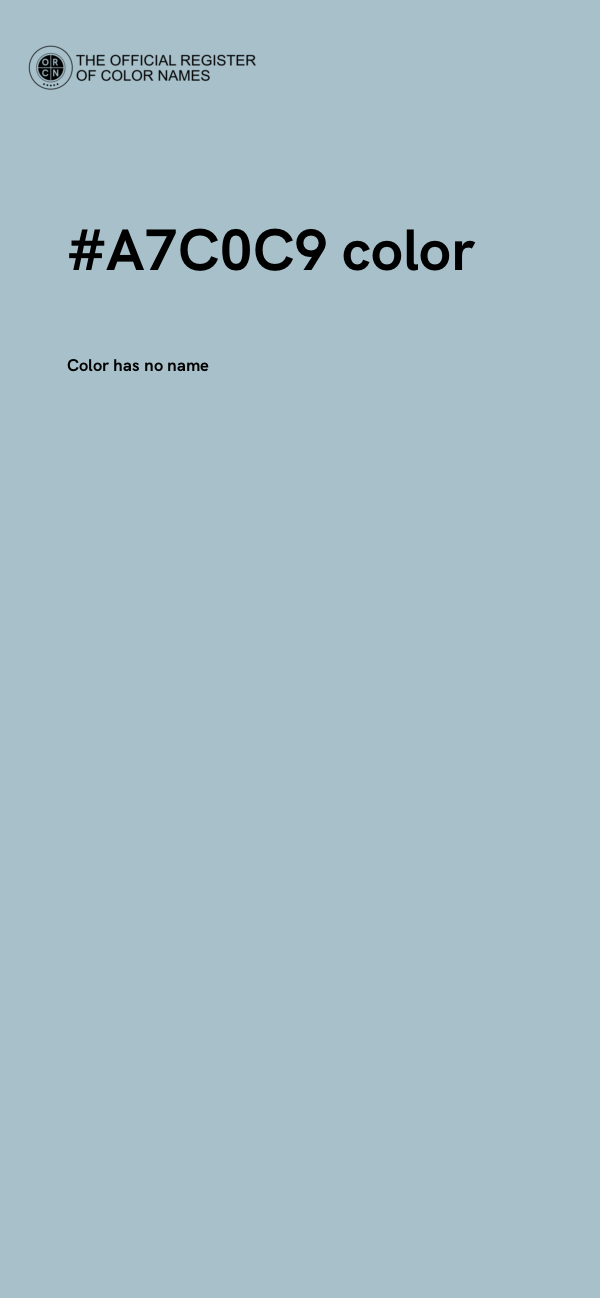 #A7C0C9 color image