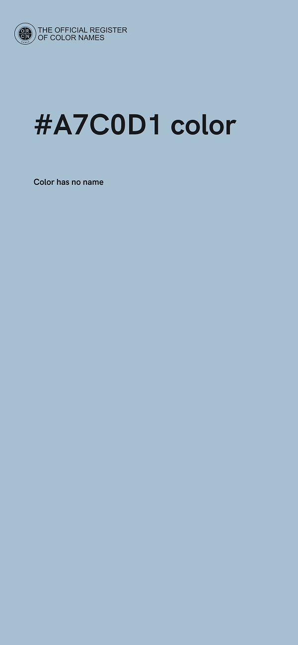 #A7C0D1 color image