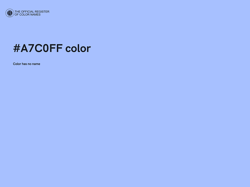 #A7C0FF color image