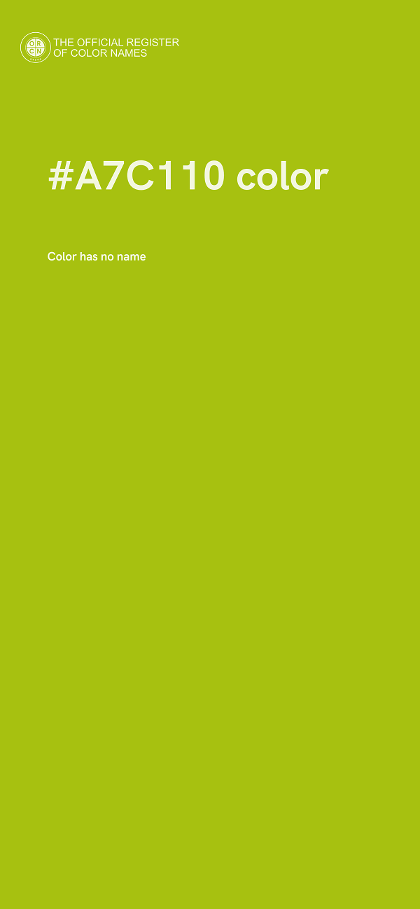 #A7C110 color image