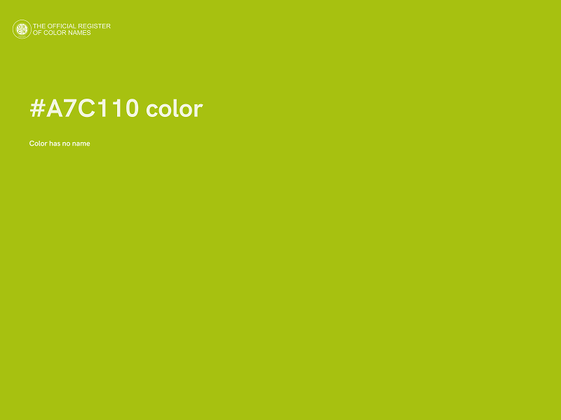 #A7C110 color image