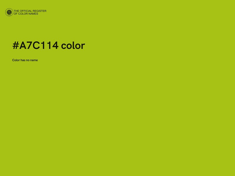 #A7C114 color image