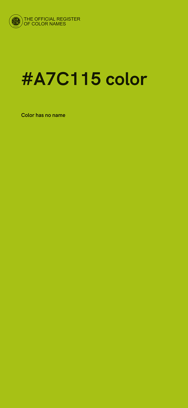#A7C115 color image