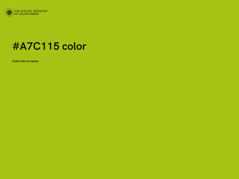 #A7C115 color image