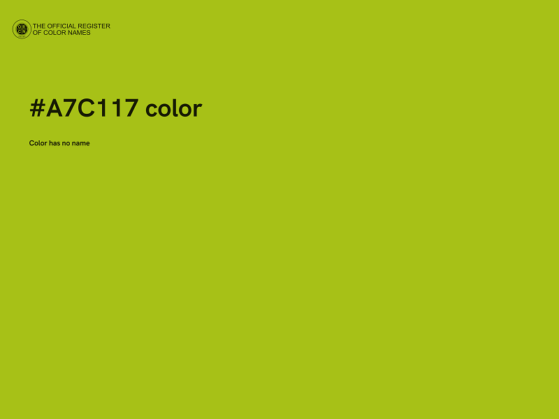 #A7C117 color image