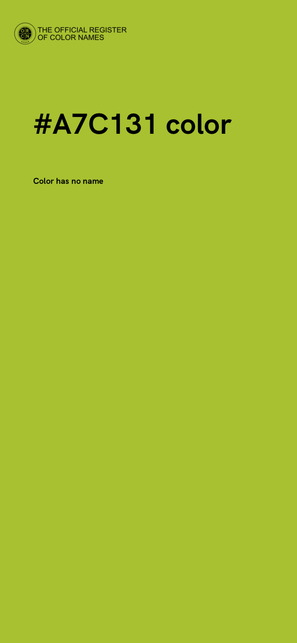 #A7C131 color image