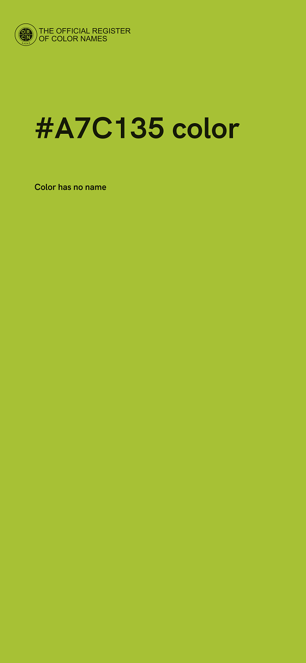 #A7C135 color image