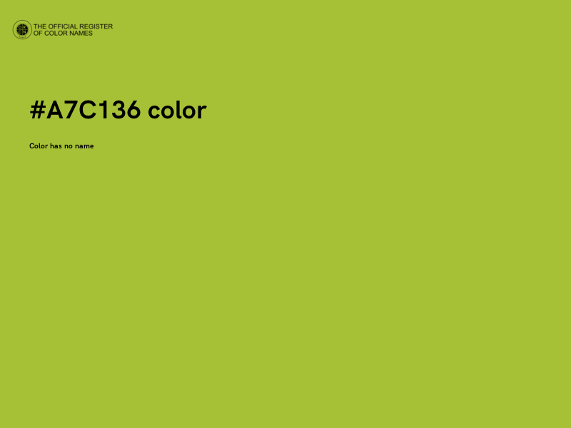 #A7C136 color image
