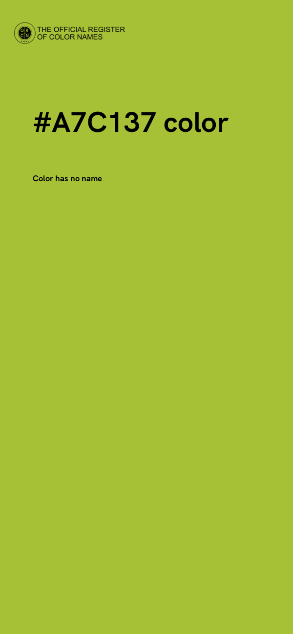 #A7C137 color image